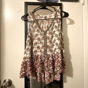 Patrons of peace tank top high low